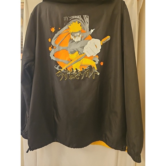 Atsuko Black And Yellow Naruto Anorak/Windbreaker - Medium - Pre-Owned - Picture 3 of 6